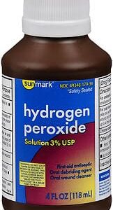 Sunmark – Hydrogen Peroxide Solution 3% USP – 4 FL OZ