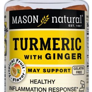 Mason Natural Turmeric with Ginger Gummies – 60 Gummies