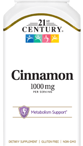 21st Century Cinnamon 1000mg – 120 Vegetarian Capsules