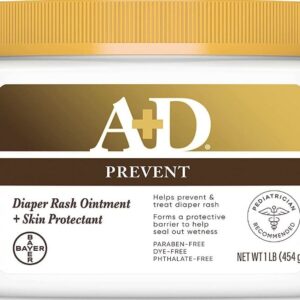 A+D Prevent – Original Ointment – Diaper Rash Ointment + Skin Protectant – 1 LB