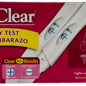 Accu-Clear Pregnancy Test – 2 Test Sticks