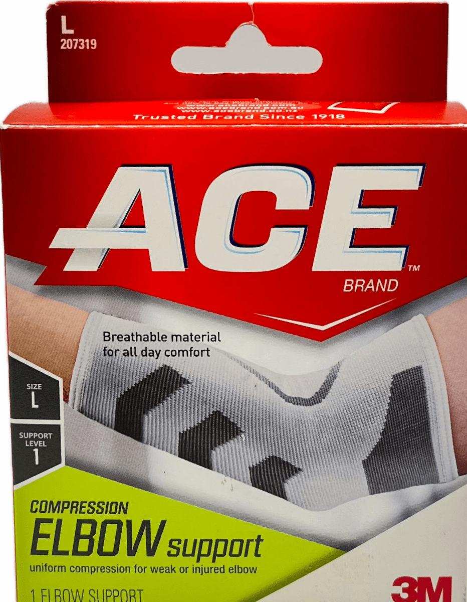 Ace – Compression Elbow Support (L) – 3 M – 1 Elbow Support
