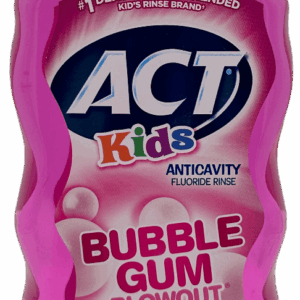 Act Kids – Anticavity Flouride Rinse – Bubble Gum Blowout – 16.9 FL OZ