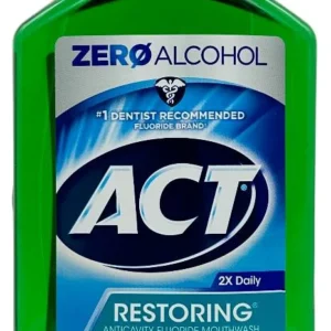ACT Restoring Anticavity Flouride Mouthwash – Mint Burst – 33.8 FL OZ