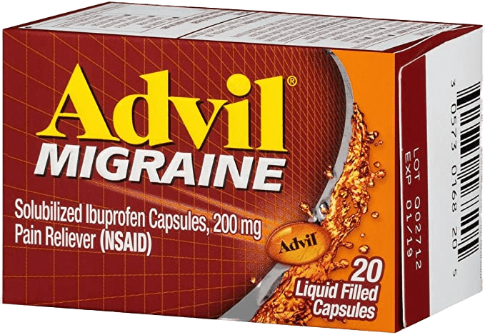 Advil Migraine Pain Reliever Liquid Filled Capsules – 200 mg – 20ct