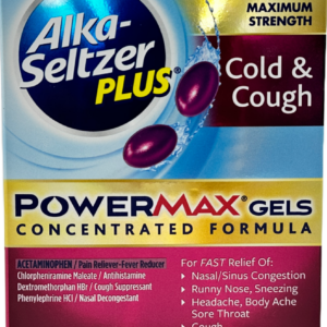 Alka-Seltzer Plus – Maximum Strength Cold & Cough Power Max Gels – 16 Ct