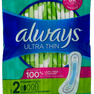 Always Ultra Thin pads – Size 2(Long Super) – 40 Ct