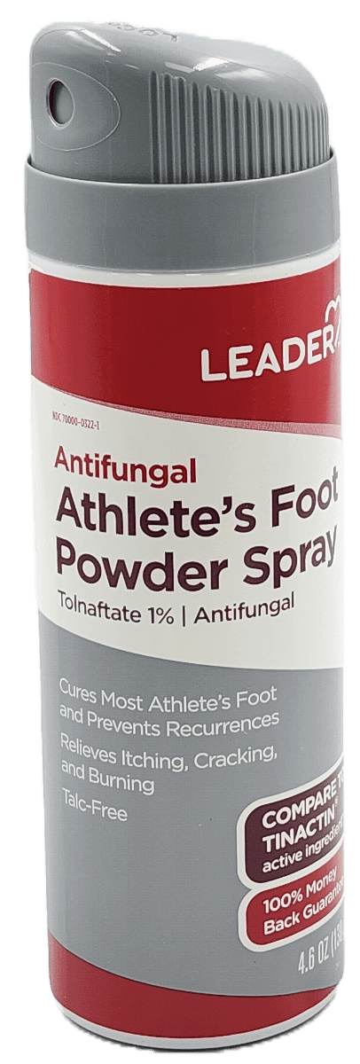 Leader Antifungal Athlete’s Foot Powder Spray – 4.6 OZ