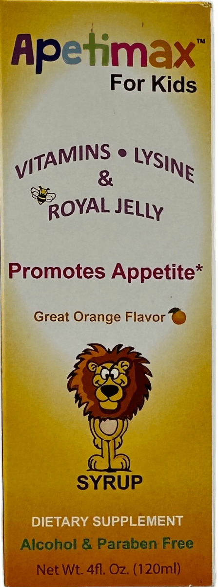 Apetimax Syrup For Kids – Great Orange Flavor – 4 FL OZ