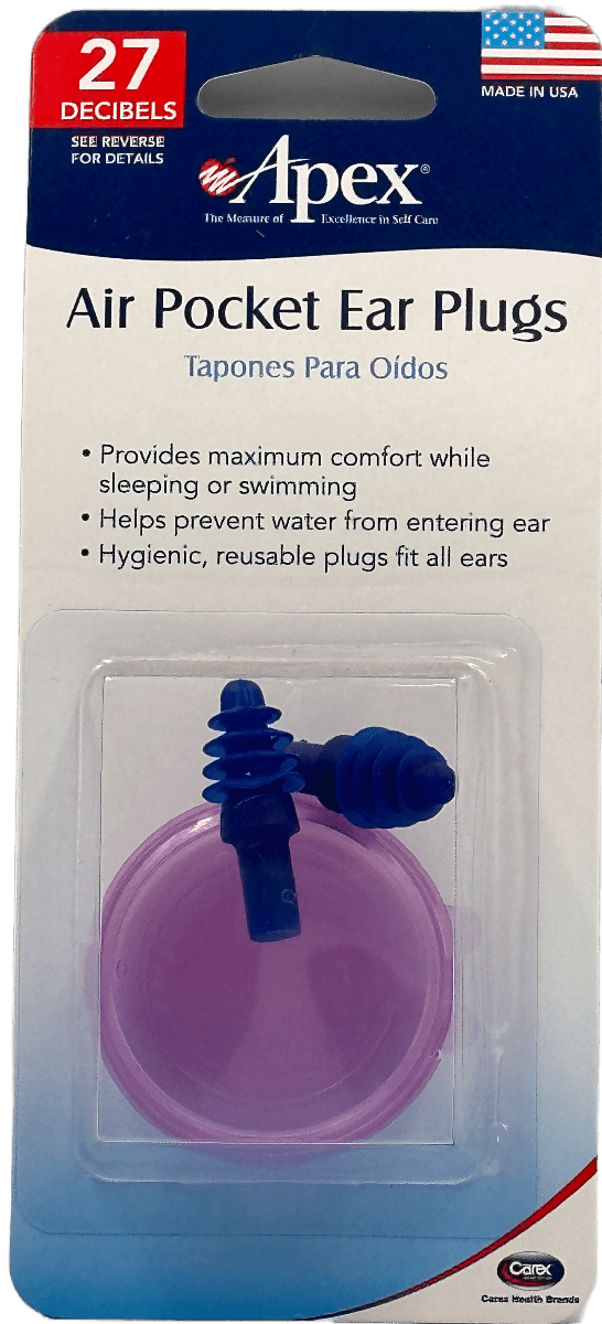 Apex – Air Pocket Ear Plugs – Pink – 27 Decibels