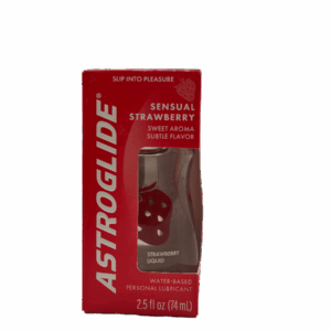 Astroglide Water Based Lubricant – Sensual Strawberry – 2.5 FL Oz (74 mL)