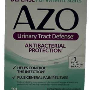 Azo – Urinary Tract Defense – Antibacterial Protection – 24 Tablets