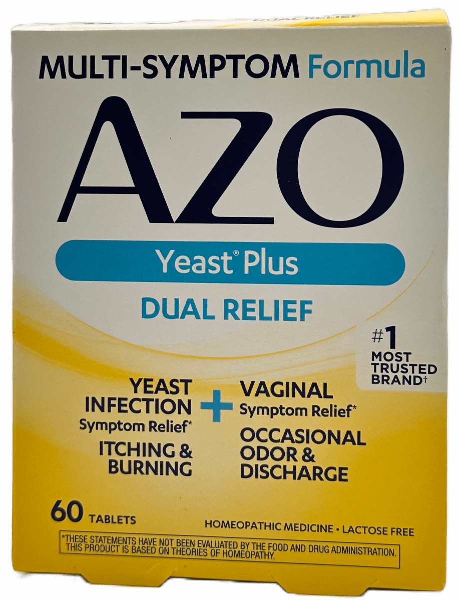 Azo Yeast Plus Dual Relief – 60 Tablets