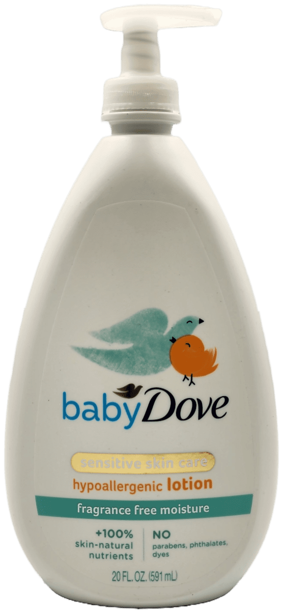 Baby Dove Hypoallergenic Lotion – Fragrance Free – 20 FL OZ