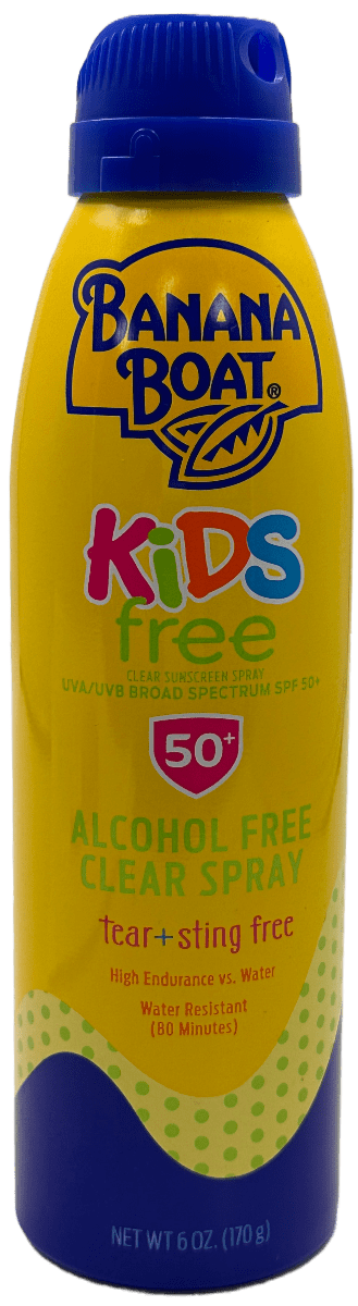 Banana Boat Kids Free – Clear Sunscreen Spray – SPF 50+ – 6 OZ
