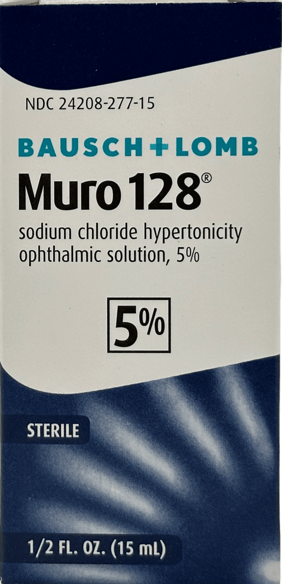 Bausch+Lomb Muro 128 Ophthalmic Solution 5% – 1/2 FL OZ