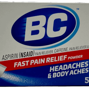 BC Aspirin Fast Pain Relief Powder – Headaches & Body Aches – 50 Packs