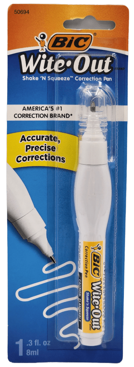 Bic Wite Out Correction Pen – 0.3 FL. OZ