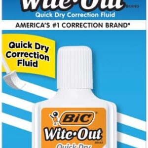 Bic Wite Out Quick Dry Correction Fluid – 1.7 FL OZ