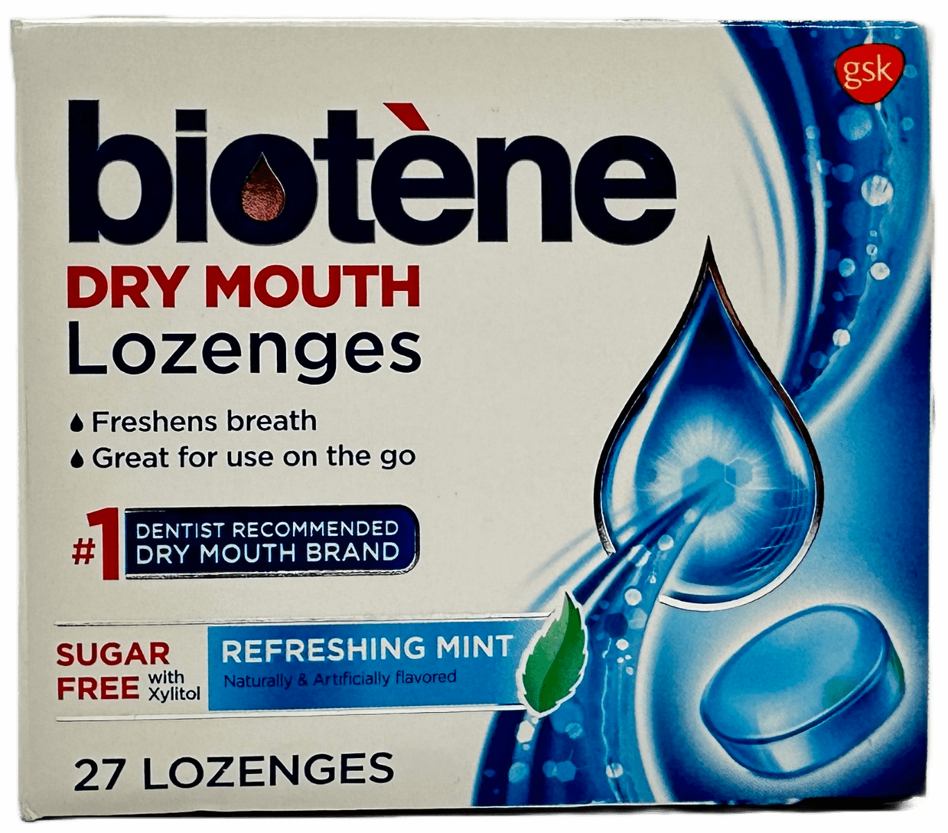 Biotene Dry Mouth Lozenges – Refreshing Mint – 27 Ct