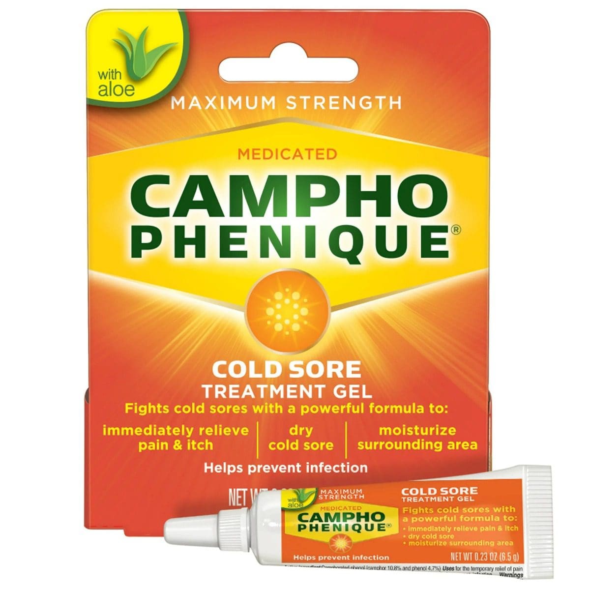 Campho Phenique – Cold Sore Treatment Gel – 0.23 OZ