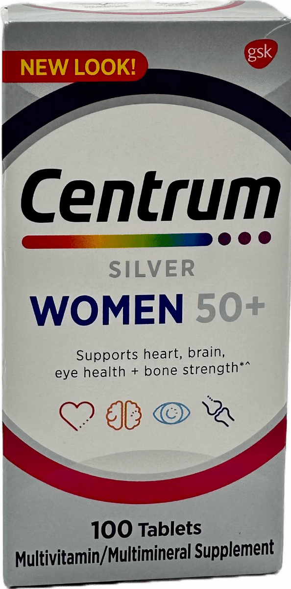 Centrum Silver – Women 50+ – Multivitamin Tablets – 100 Ct