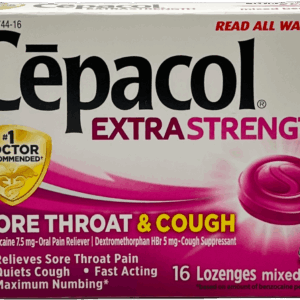 Cepacol – Extra Strength Sore Throat & Cough – 16 Lozenges – Mixed Berry