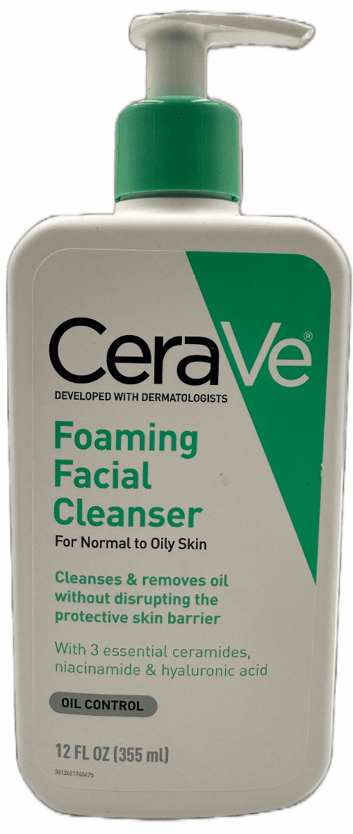 CeraVe Foaming Facial Cleanser For Normal To Oily Skin – 12 FL OZ