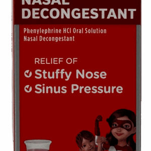Children’s Sudafedpe – Nasal Decongestant – Berry Flavor Liquid – 4 Fl. oz.