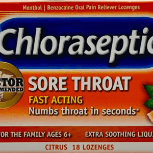 Chloraseptic – Sore Throat – 18 Lozenges – Citrus