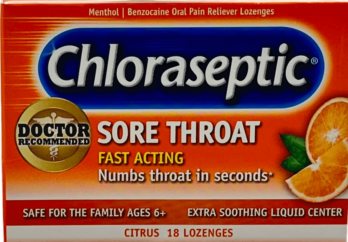 Chloraseptic – Sore Throat – 18 Lozenges – Citrus