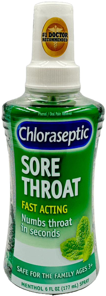 Chloraseptic – Sore Throat Spray – Menthol Flavor – 6 FL OZ