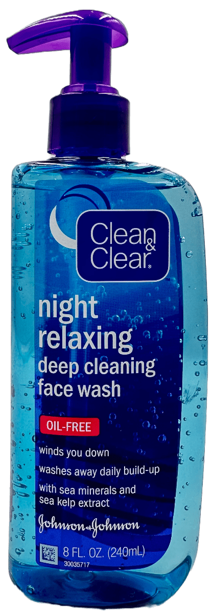 Clean & Clear Night Relaxing Deep Cleaning Facewash – 8 FL OZ