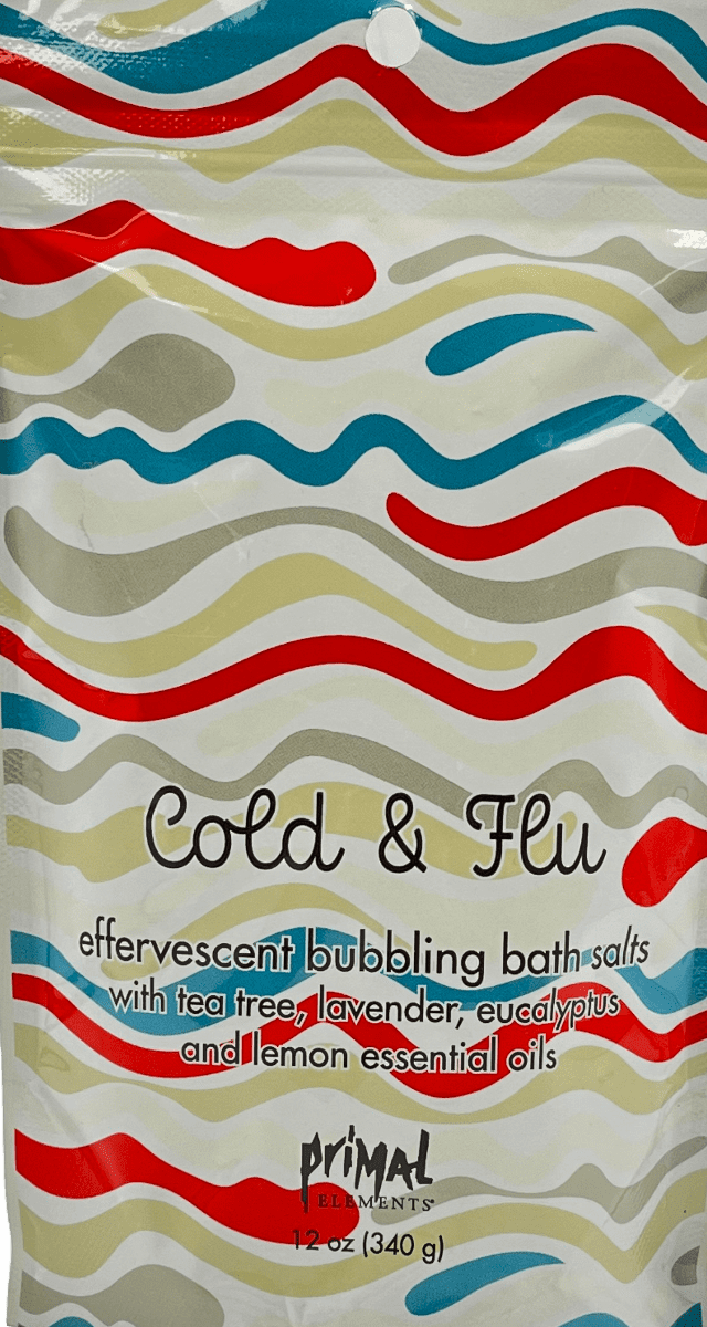 Cold & Flu – Effervescent Bubbling Bath Salts – 12 Oz