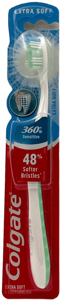 Colgate 360° Extra Soft Toothbrush – Sensitive Teeth – 1 Toothbrush