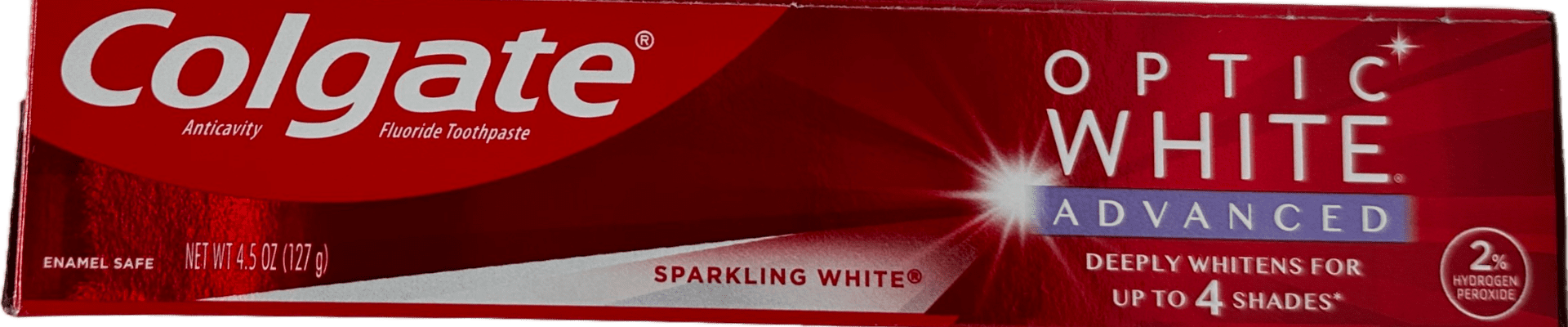 Colgate Anticavity Fluoride Toothpaste- Optic White Advanced – 4.5 OZ
