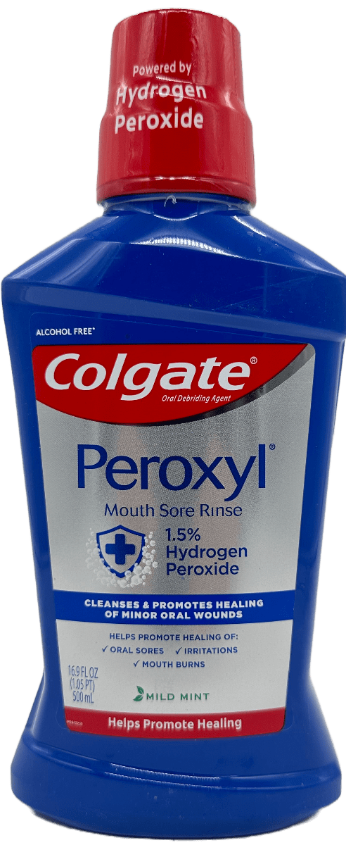 Colgate Peroxyl Mouth Sore Rinse – Mild Mint – 16.9 FL OZ