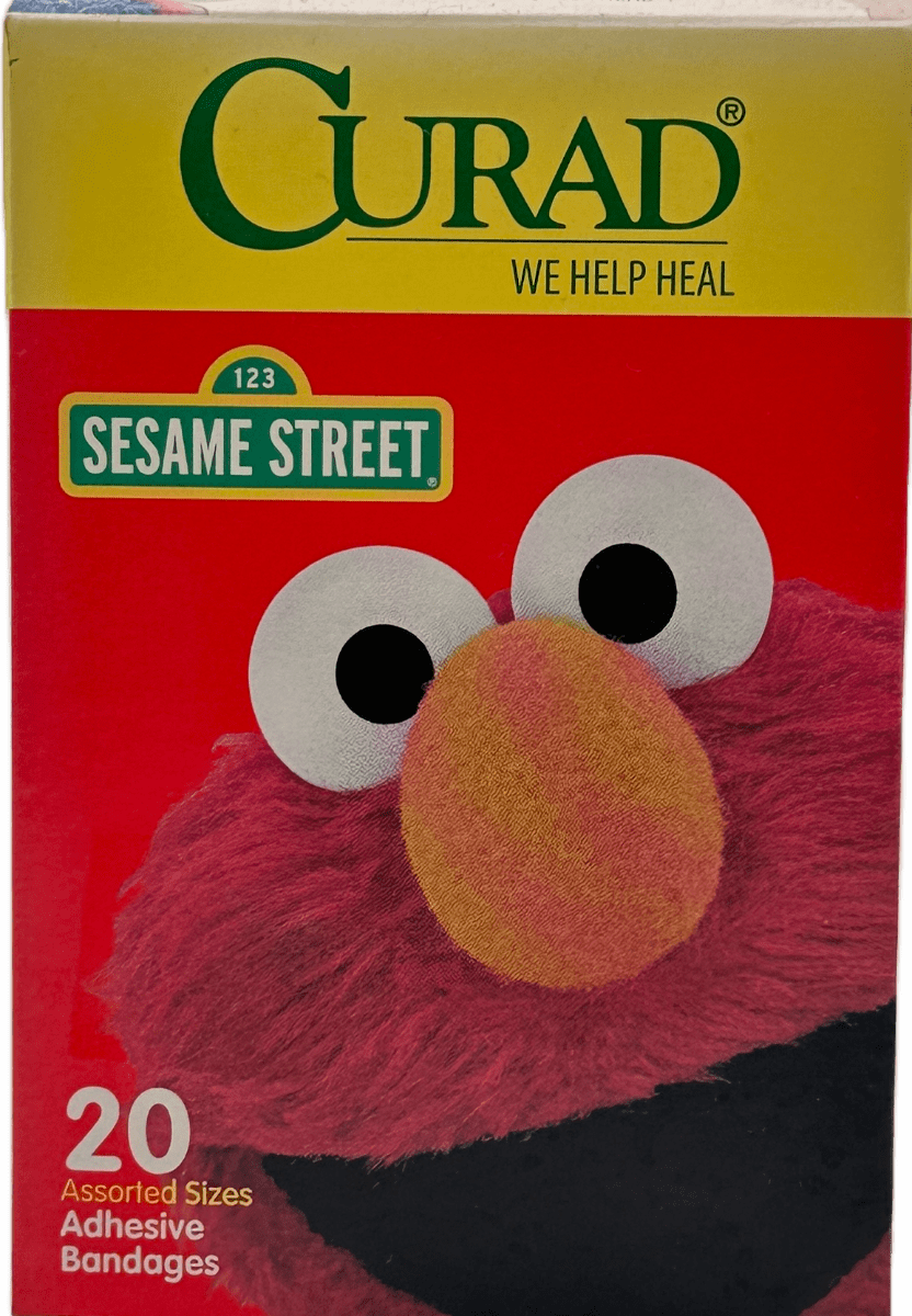 Curad – 123 Sesame Street – 20 Adhesive Bandages
