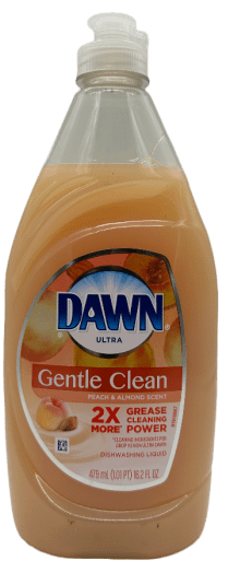 Dawn Gentle Clean Dishwashing Liquid – Peach & Almond Scent – 16.2 FL OZ
