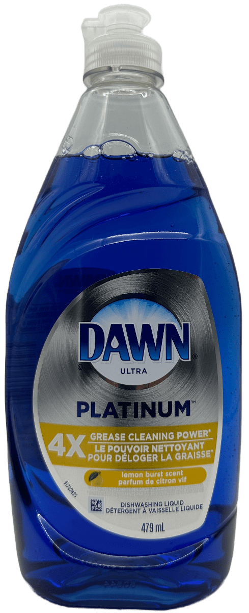 Dawn Ultra Platinum Dishwashing Liquid – Lemon Burst – 479 mL