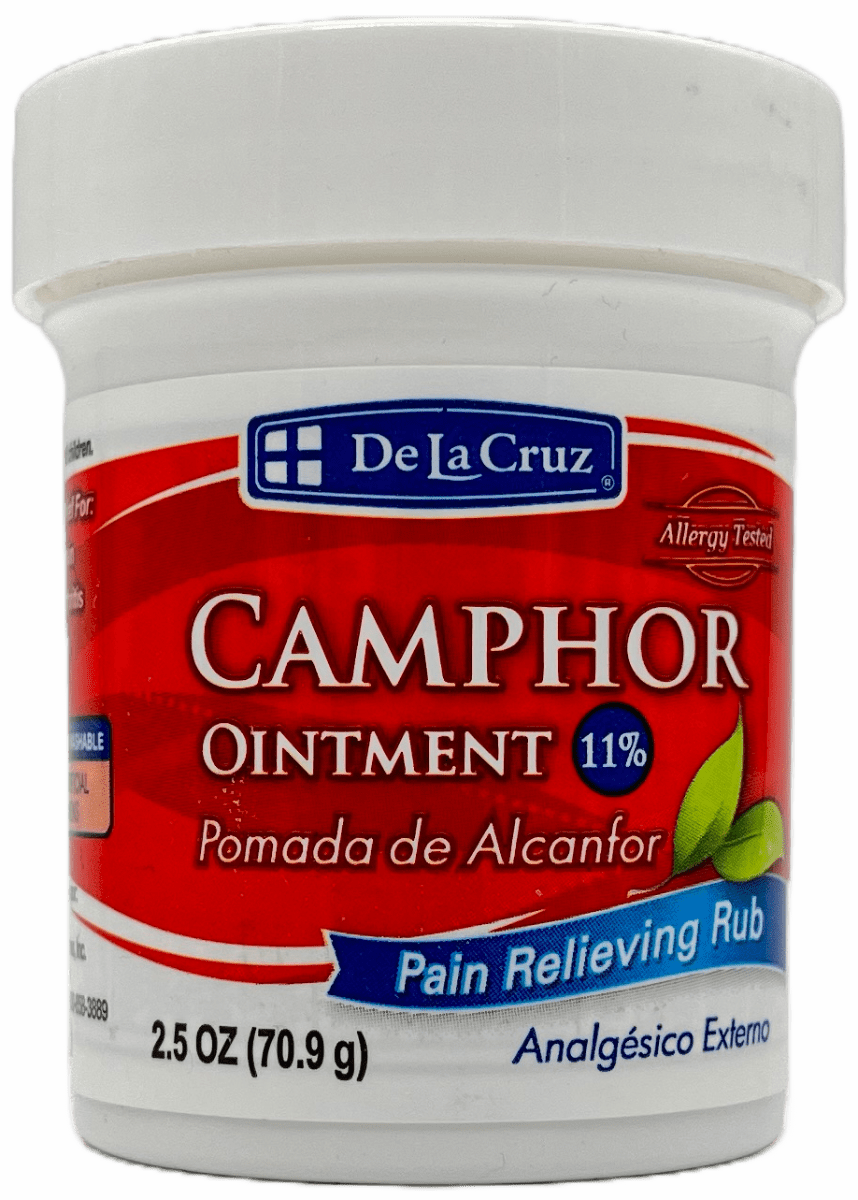 De La Cruz Camphor 11% Ointment – 2.5 OZ
