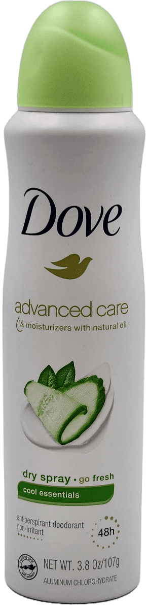Dove Advanced Care – Dry Spray Deodorant – Cool Essentials – 3.8 OZ