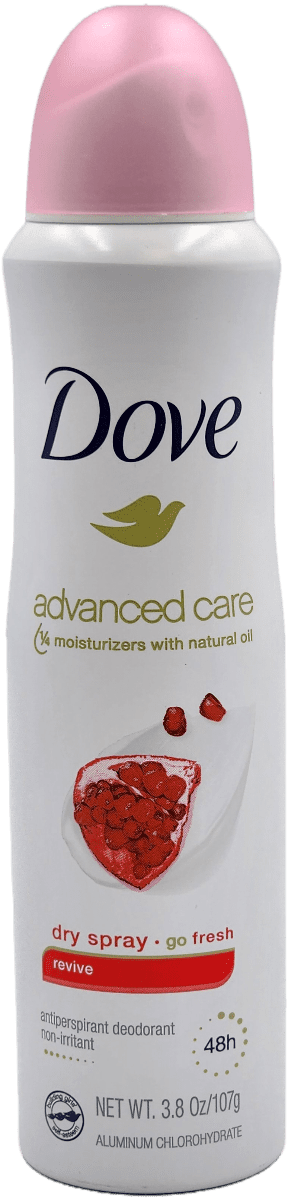 Dove Advanced Care – Dry Spray Deodorant – Revive  – 3.8 OZ