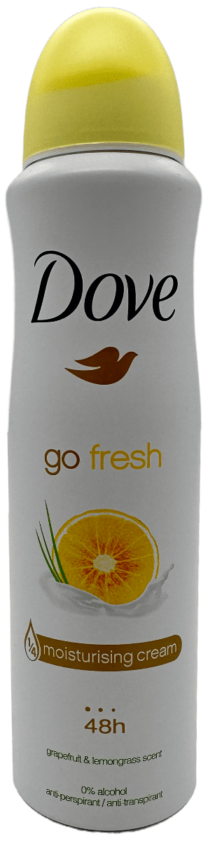Dove Go Fresh Anti-Perspirant Spray – Grapefruit & Lemongrass Scent – 150mL