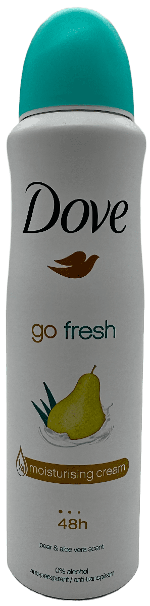 Dove Go Fresh Anti-Perspirant Spray – Pear & Aloe Vera Scent – 150mL