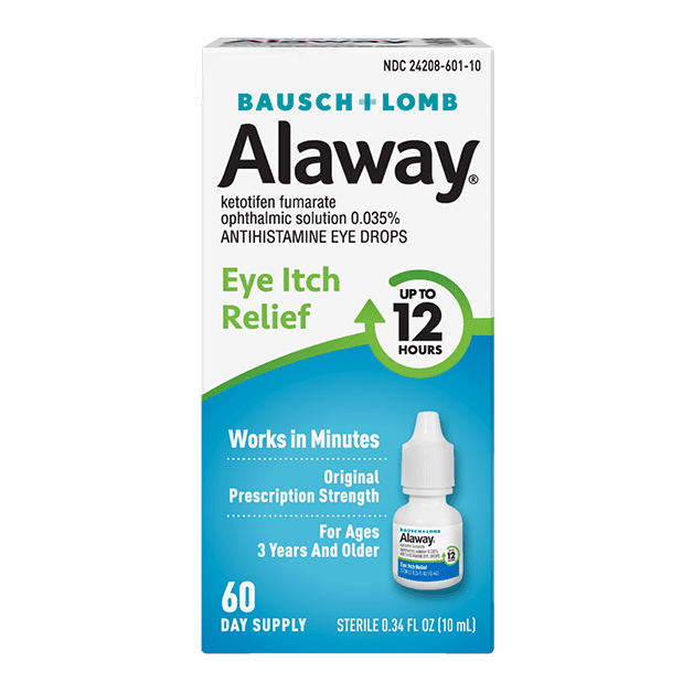 Bausch+ Lomb Alaway – Itch Relief Antihistamine Eye Drops – 0.34 FL OZ