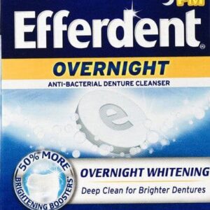 Efferdent PM – Anti-Bacterial Denture & Retainer Cleanser – 90 Tablets