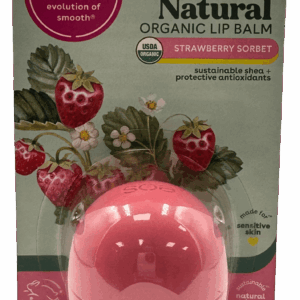 eos Natural Organic Lip Balm – Strawberry Sorbet – 0.25 OZ.
