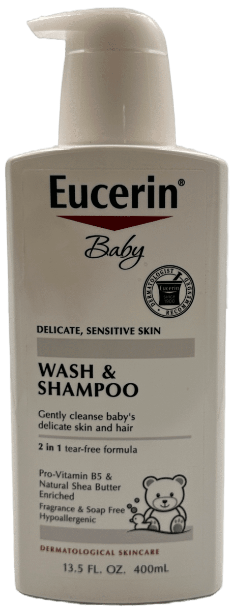Eucerin Baby – Wash & Shampoo – 13.5 FL OZ