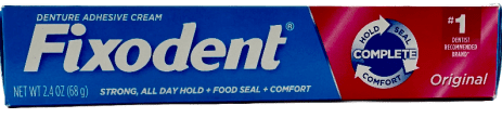 Fixodent – Denture Adhesive Cream – Original – 2.4 Oz